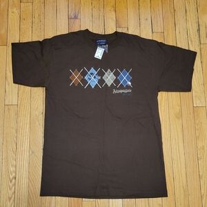 Aeropostale Dark Brown Argyle Tee